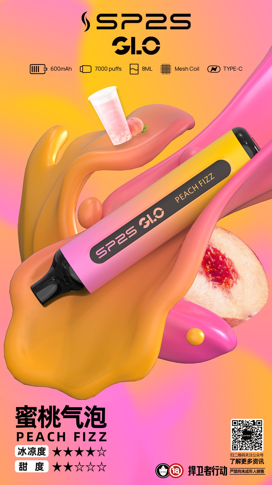 新品上市 Sp2s 7000口拋棄式/一次性電子煙 台灣現貨