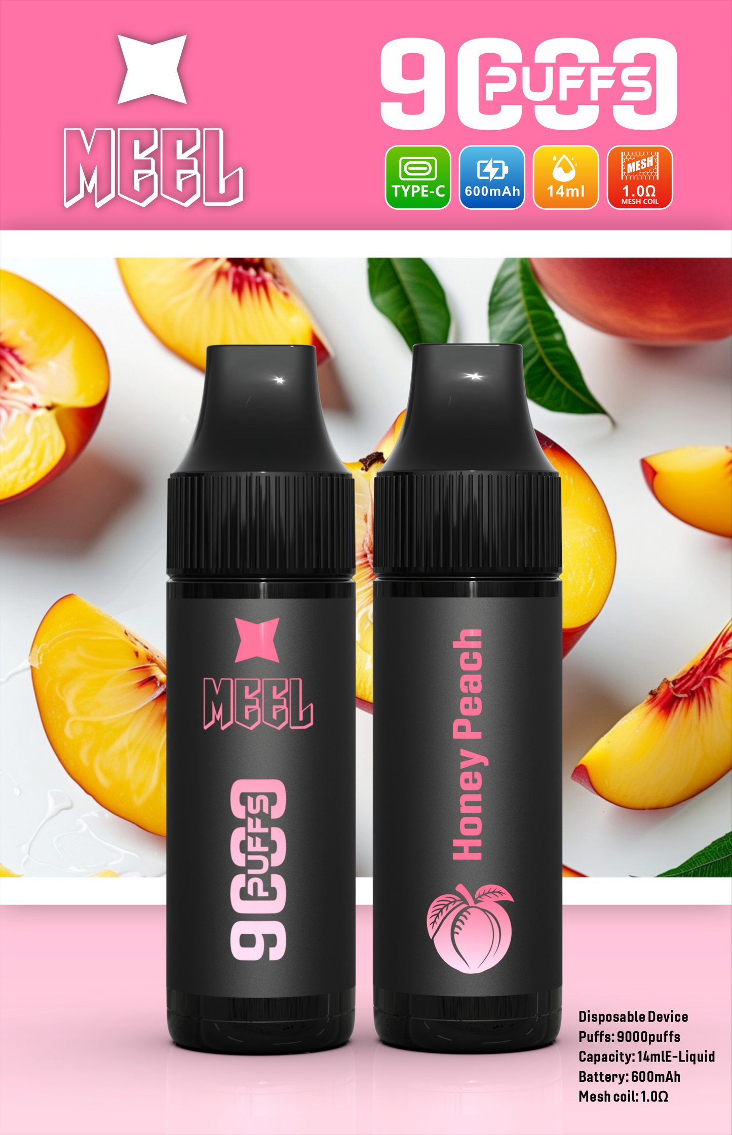 【新品上市】MEEL拋棄式/一次性 9000口  可充電 台灣現貨