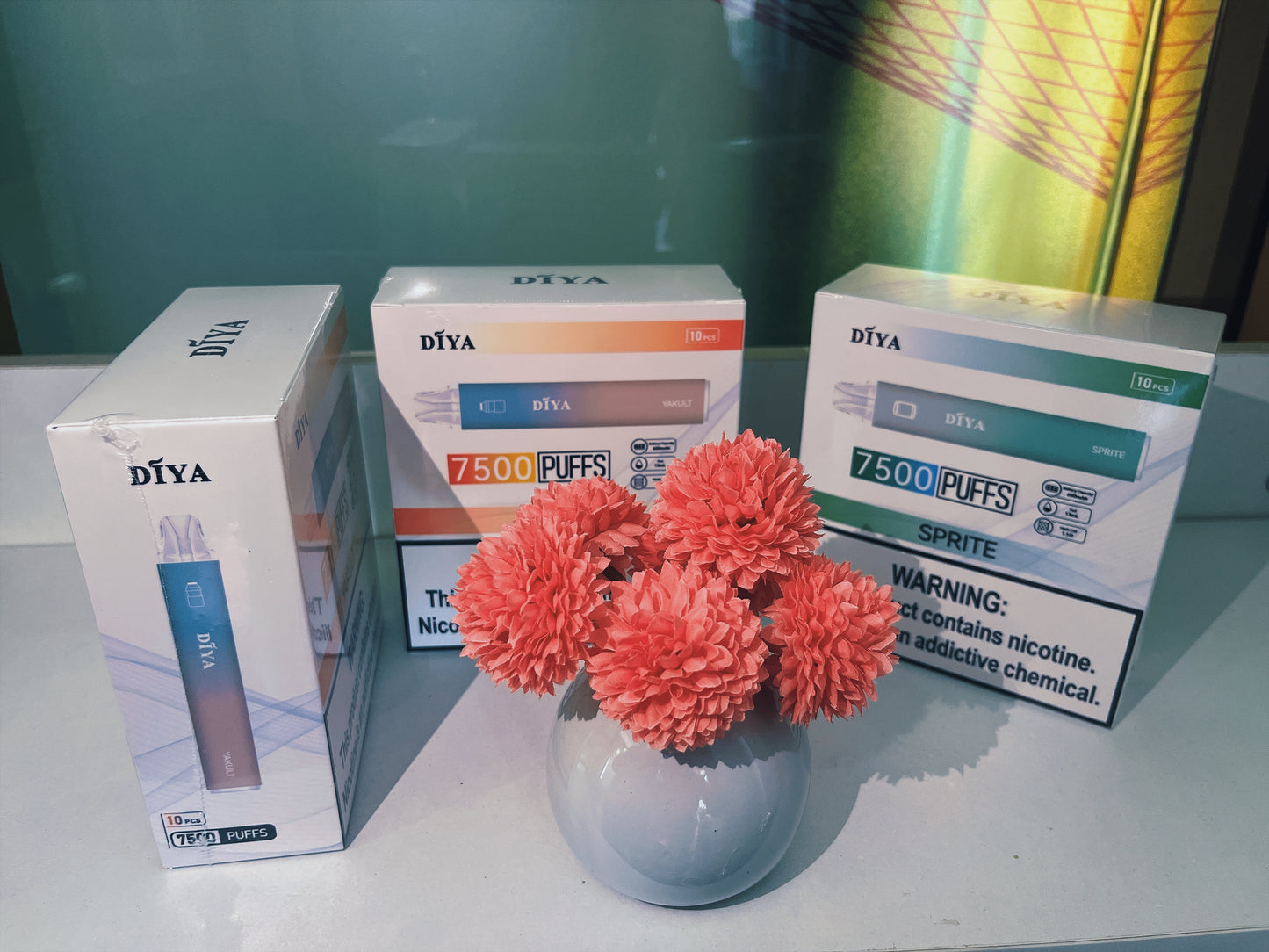 新品上市-DIYA叮啞7500口拋棄式/一次性電子煙 台灣現貨