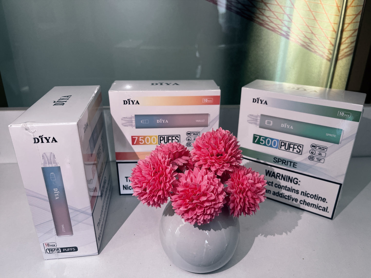 新品上市-DIYA叮啞7500口拋棄式/一次性電子煙 台灣現貨