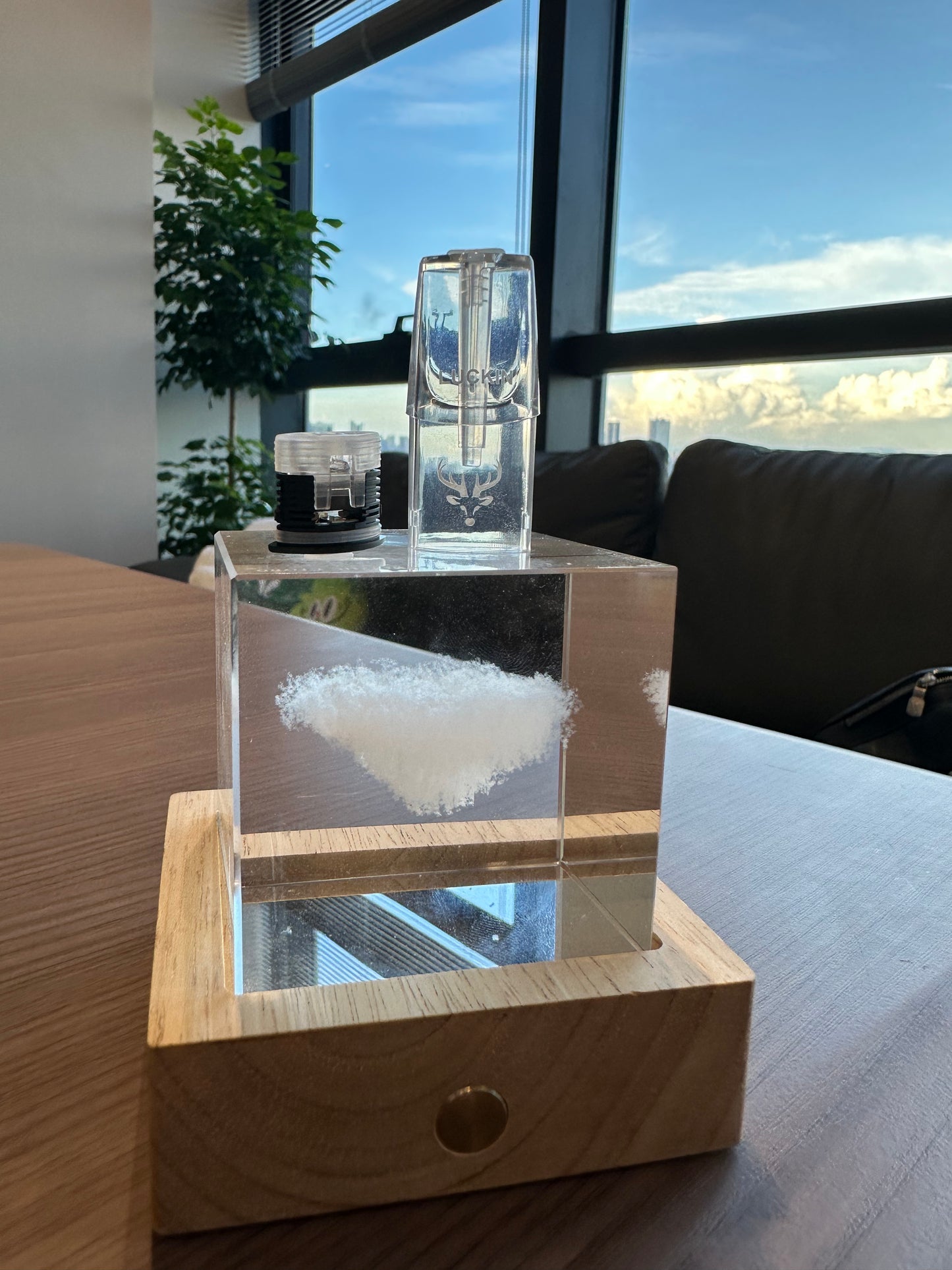 【LUCKIN幸運一代發光空彈】四彩發光一代空彈1.6ML 通配各類一代主機 綠紫黃紅四色發光 不漏油不飛油 適配6-8W功率主機 煙霧綿柔穩定