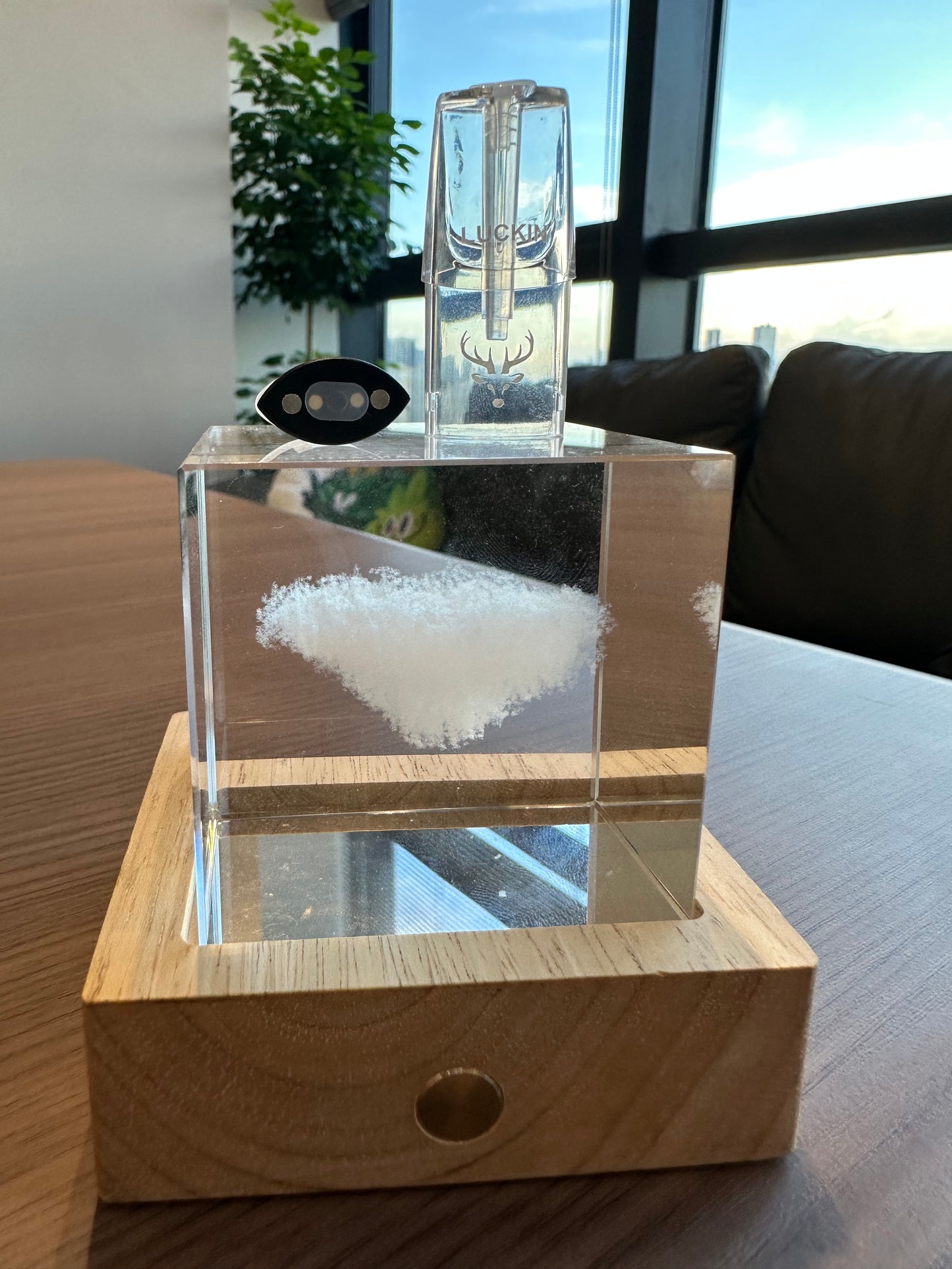 【LUCKIN幸運一代發光空彈】四彩發光一代空彈1.6ML 通配各類一代主機 綠紫黃紅四色發光 不漏油不飛油 適配6-8W功率主機 煙霧綿柔穩定