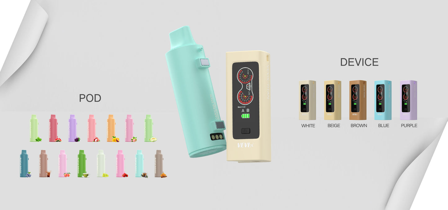 VEVIX 泰坦15000口棉芯換彈拋棄式主機 泰坦耐抽王 主機永久保固