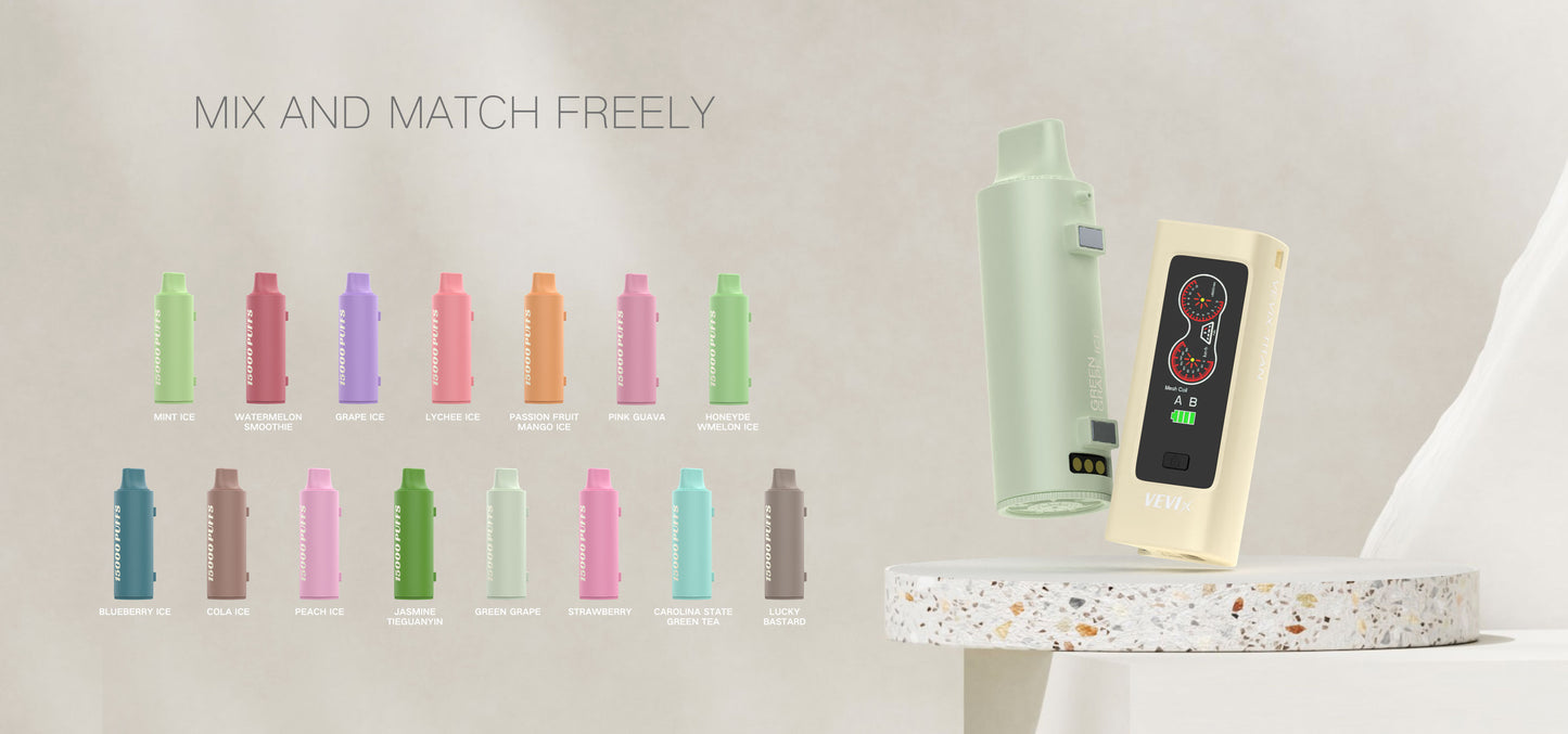 VEVIX 泰坦15000口棉芯換彈拋棄式主機 泰坦耐抽王 主機永久保固