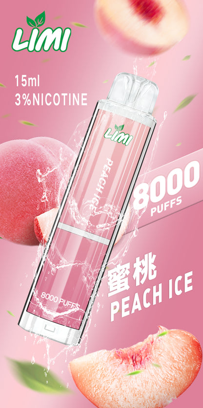 LIMI 發光拋棄式8000口 LIMI一次性電子煙 — 點亮生活中的每一刻 壹灣現貨