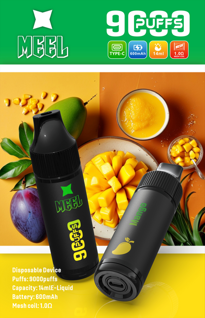 【新品上市】MEEL拋棄式/一次性 9000口  可充電 台灣現貨